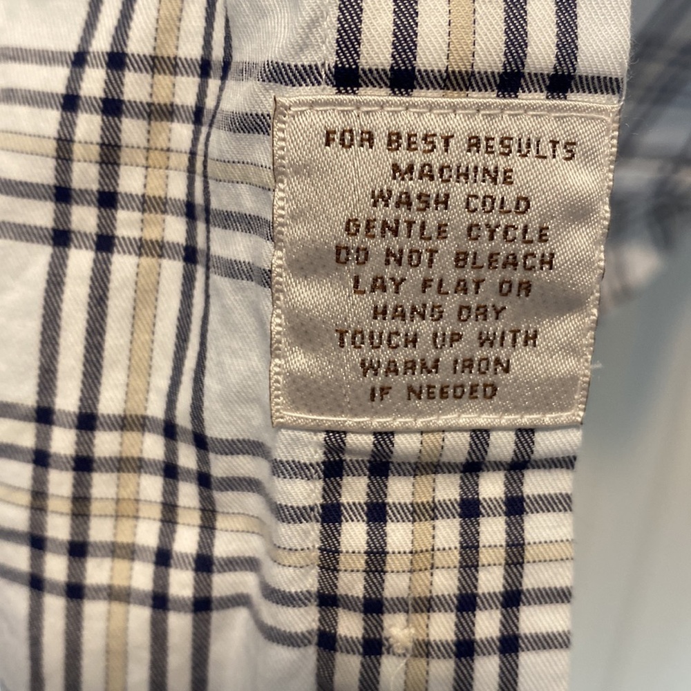 Peter Millar Plaid Button Down Shirt Euc - image 5